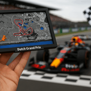 F1 Grand Prix of Zandvoort 3D Printed Circuit.